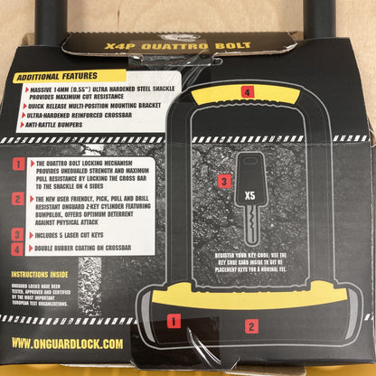 Onguard Pitbull Standard 8003 Bike D Lock