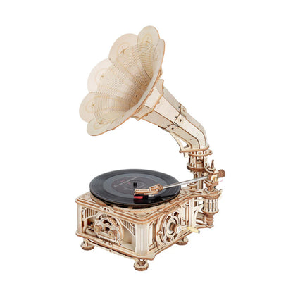 ROKR Classic Gramophone Electric Version Wooden 3D Puzzle LKB01D