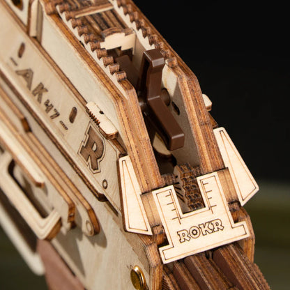 ROKR AK-47 Assault Rifle Gun Toy LQ901 Wooden 3D Puzzle Alternate 4