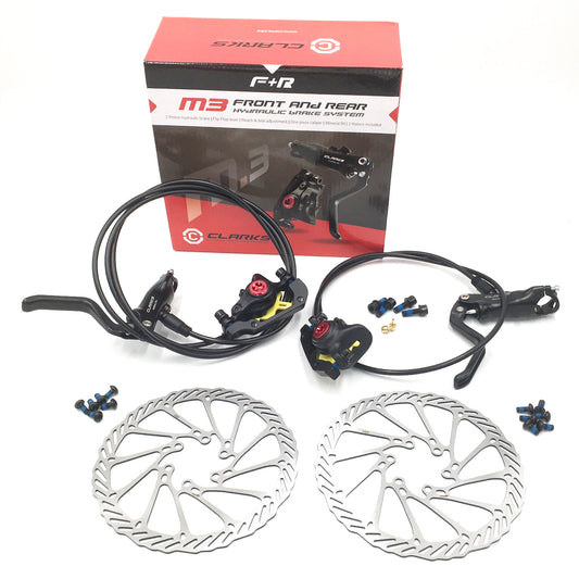 Clarks M3 Hydraulic Disc Bike Brake Calliper & Lever Set 160mm