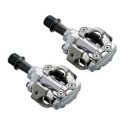 Shimano Shimano SPD MTB Pedals PD-M540 Silver Two-Sided Mechanism Pair Shimano SPD Clipless Bike Pedals