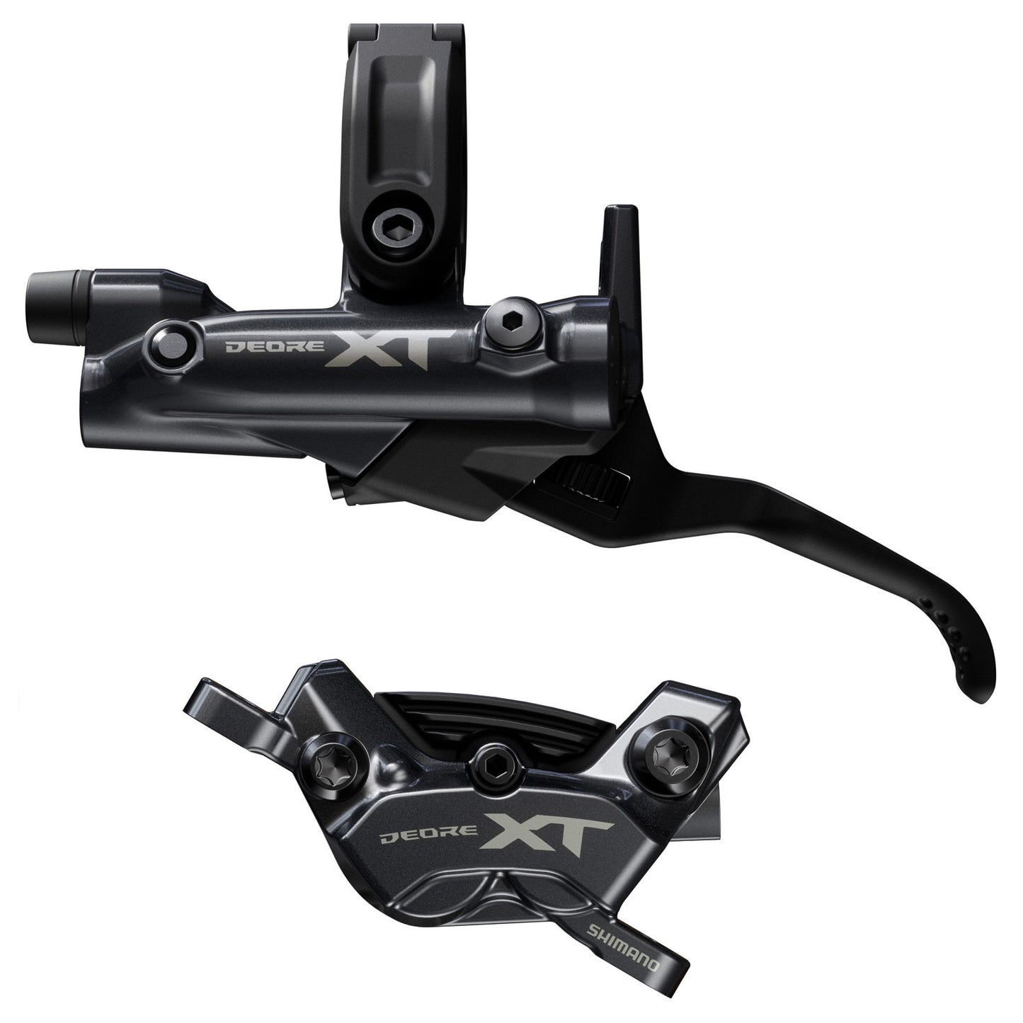 Shimano Deore XT BR-M8220 / BL-M8200 4 Pot Bled Rear Left Rear Hydraulic Disc Bike Brake Calliper & Lever Rear Left