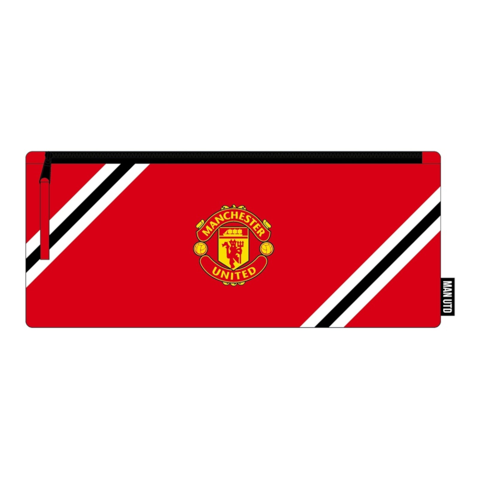 Team Merchandise Manchester United FC Core Stripe Pencil Case Colouring Pencil Alternate 2