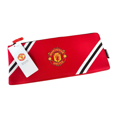 Team Merchandise Manchester United FC Core Stripe Pencil Case Colouring Pencil