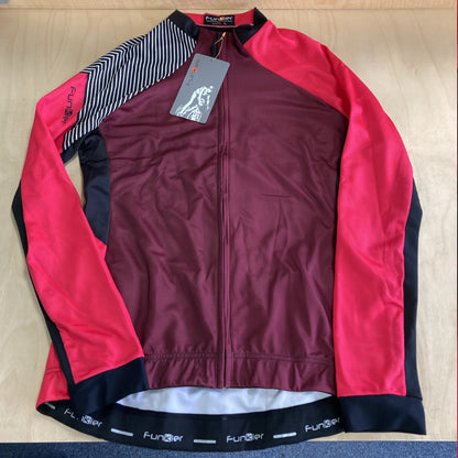 Funkier Mataro Pro Ladies Long Sleeve Cycling Jersey Red Large