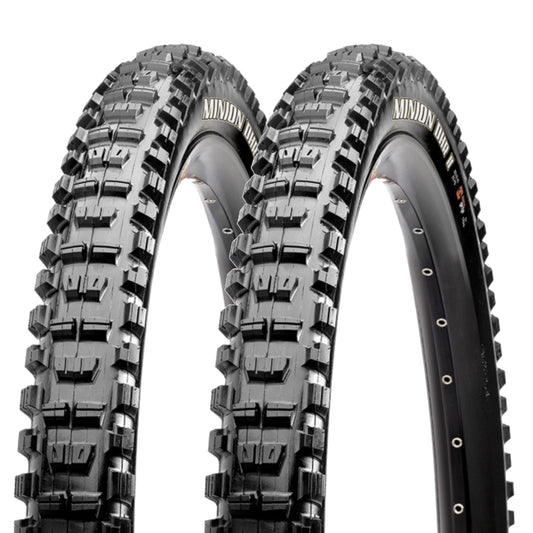 Maxxis Minion DHR II 27.5x2.3" 60 TPI Folding Dual Compound ExO TR 27.5 Inch Clincher Bike Tyre