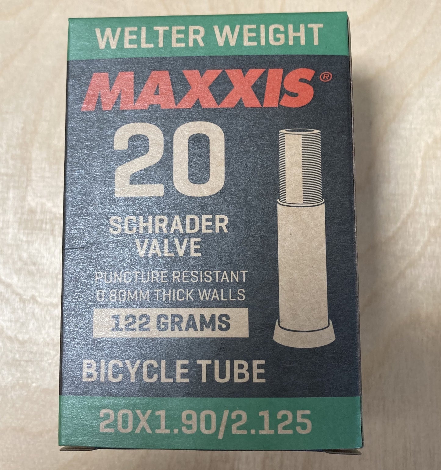 Maxxis Welterweight 20 x 1.9-2.125" 20 Inch Schrader Valve Bike Inner Tube Alternate 1