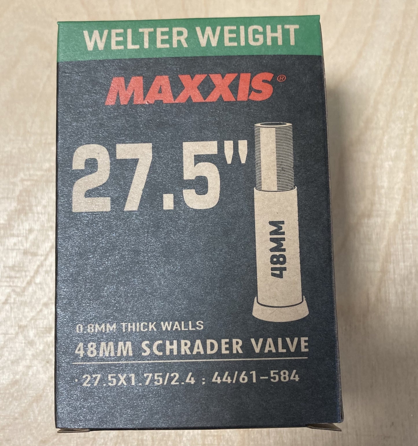 Maxxis Welterwight 27.5 x 1.7-2.4 27.5 Inch Schrader Valve Bike Inner Tube 32mm Alternate 1