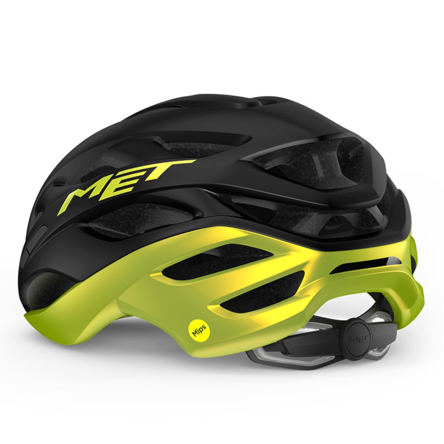 MET Estro MIPS Black/Lime 56-58cm Cycling Helmet Alternate 2