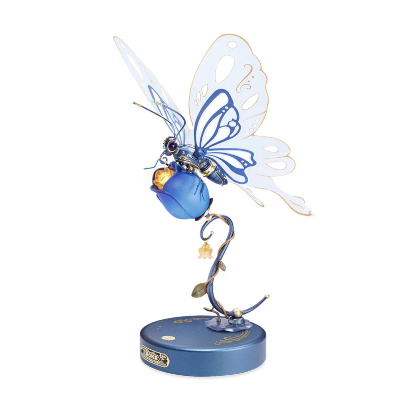 ROKR Butterfly DIY Mechanical MI05B 3D Puzzle Blue