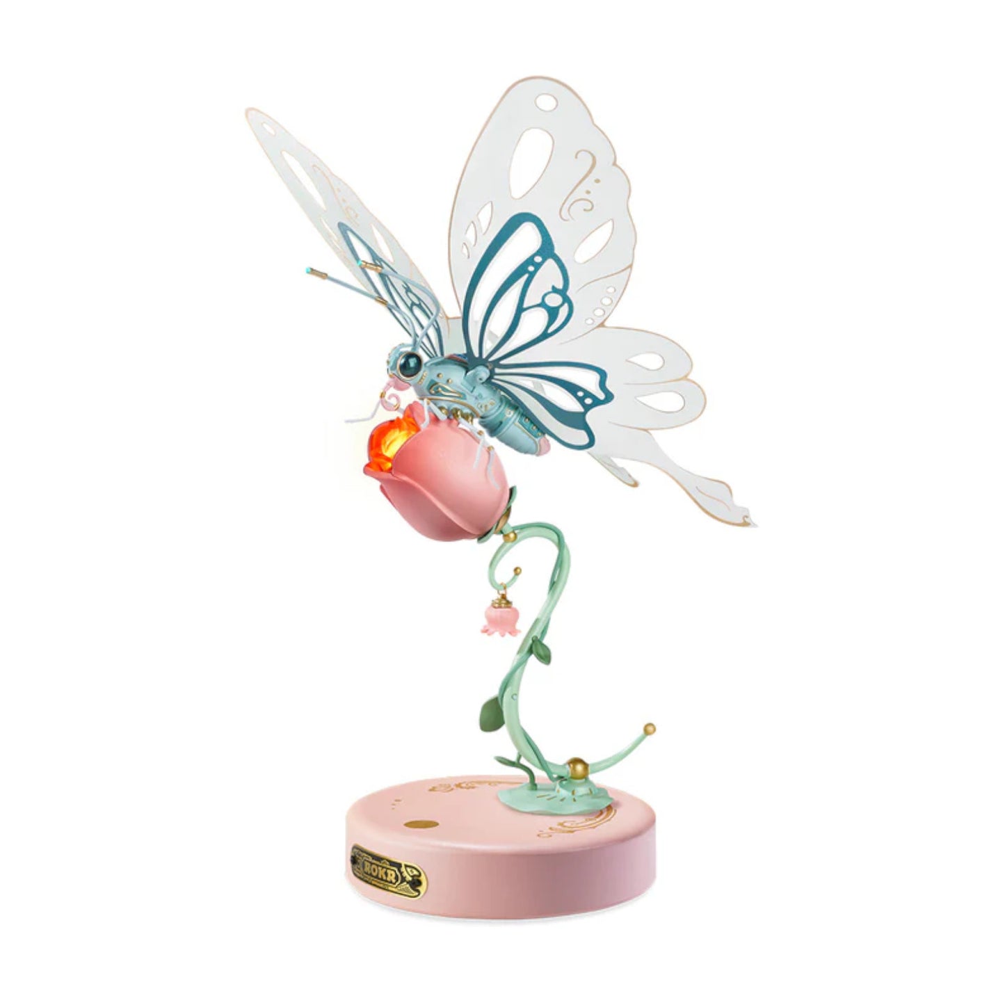 ROKR Butterfly DIY Mechanical MI05P 3D Puzzle Pink
