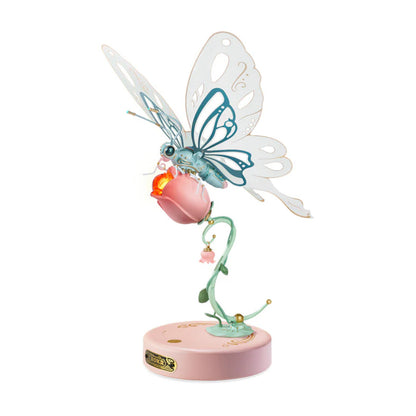 ROKR Butterfly DIY Mechanical MI05P 3D Puzzle Pink