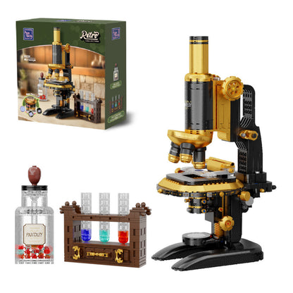 Pantasy Retro Microscope with Accessories Set 3D Puzzle 1107 Pieces 85034