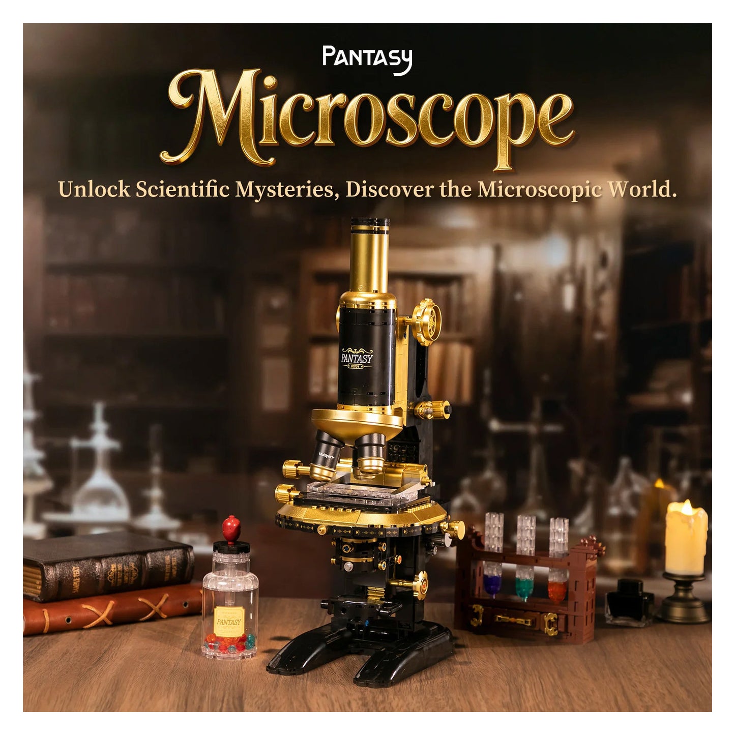 Pantasy Retro Microscope with Accessories Set 3D Puzzle 1107 Pieces 85034 Alternate 2