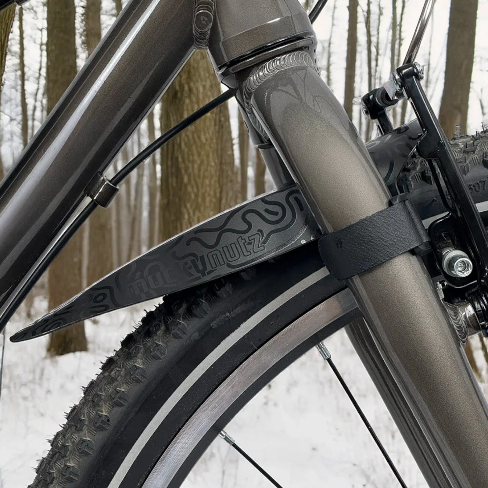 Mucky Nutz Junior Face Fender Doodle Black Clip On Kid's Front Bike Mudguard Alternate 1