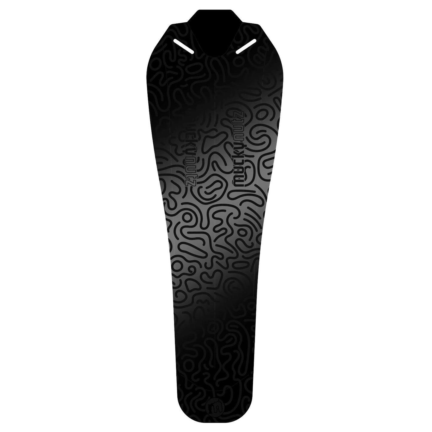 Mucky Nutz Junior Rear Fender Doodle Black Clip On Kid's Rear Bike Mudguard
