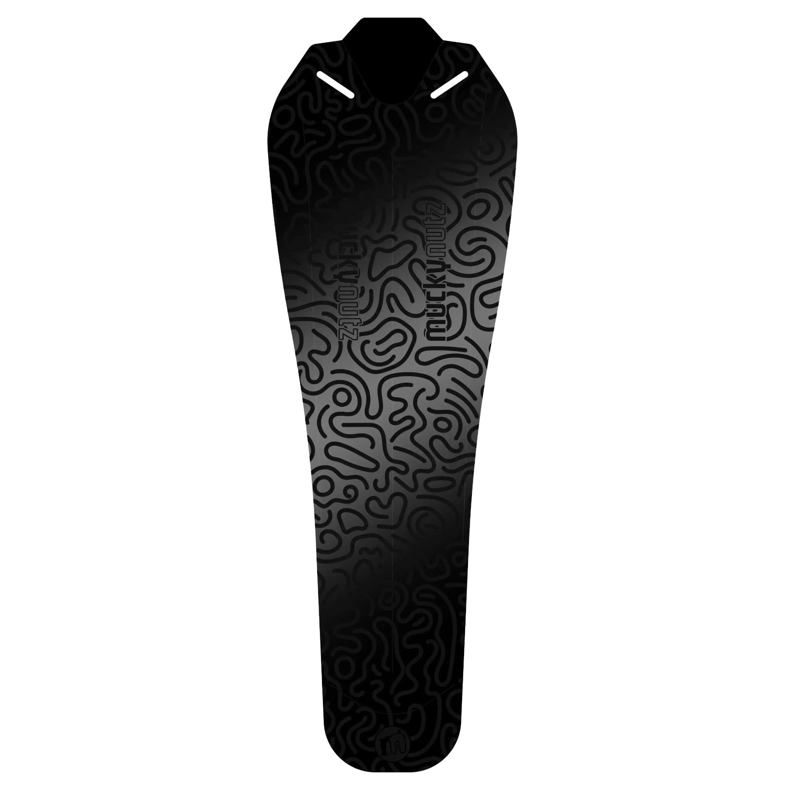 Mucky Nutz Junior Rear Fender Doodle Black Clip On Kid's Rear Bike Mudguard