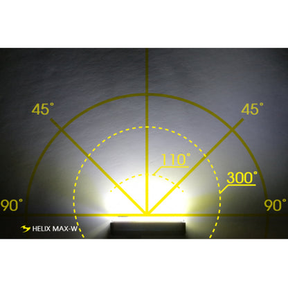 Moon Helix Max-W 350 Lumen Rechargeable Front Bike Light Alternate 1