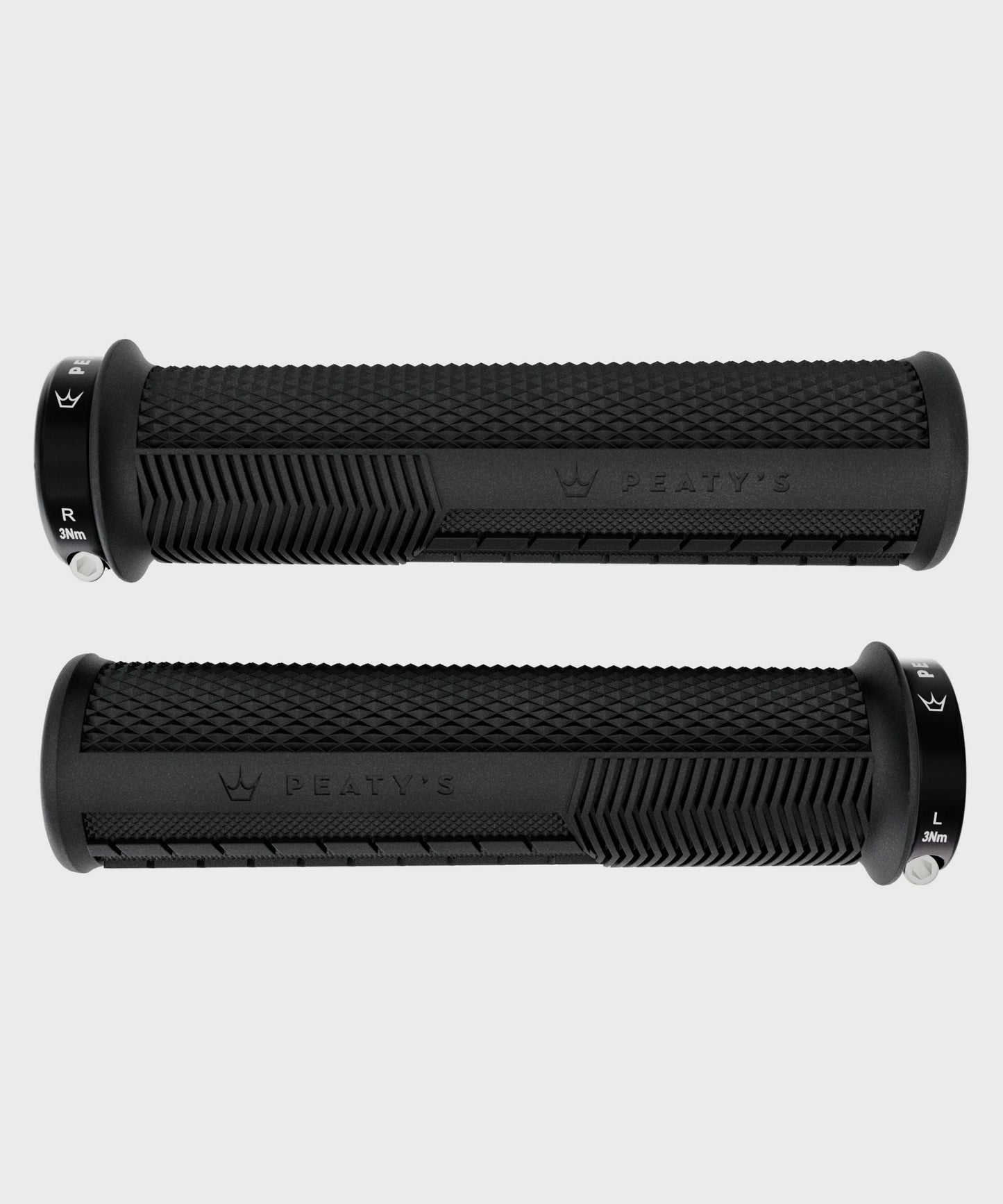 Peaty's Monarch Knurl Bike Handlebar Grips Lock-On