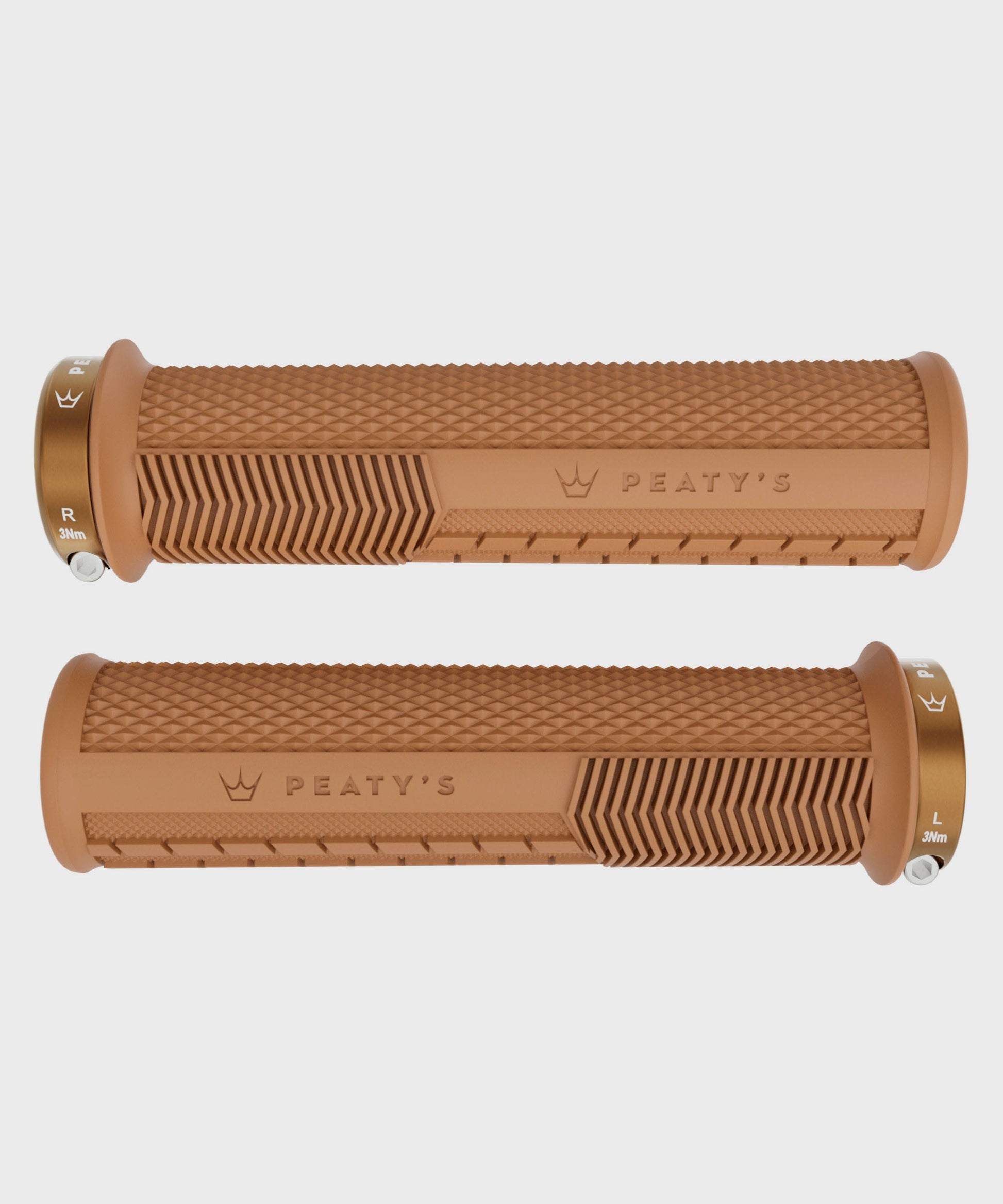 Peaty's Monarch Knurl Bike Handlebar Grips Lock-On