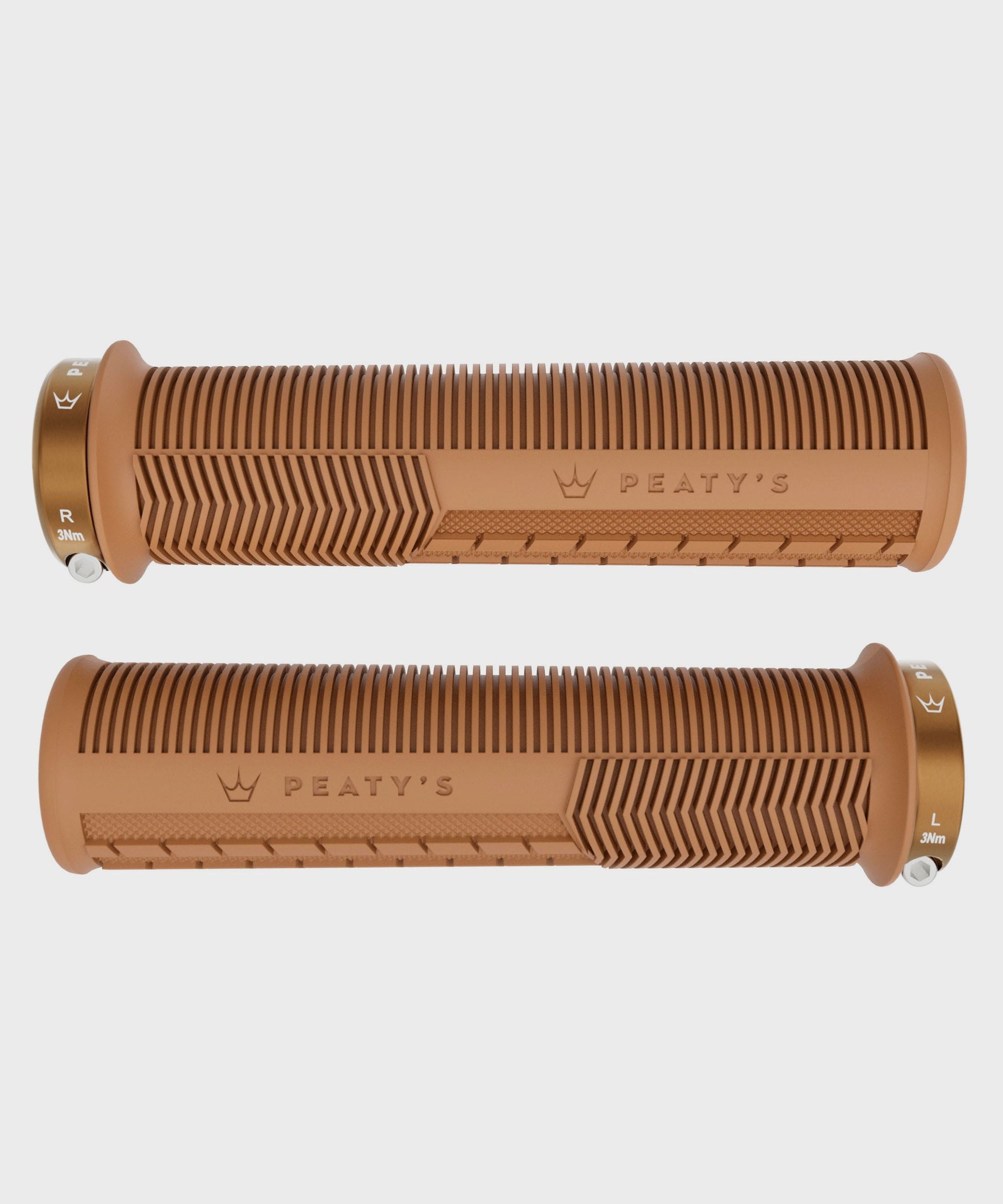 Peaty's Monarch Mushroom Bike Handlebar Grips Lock-On
