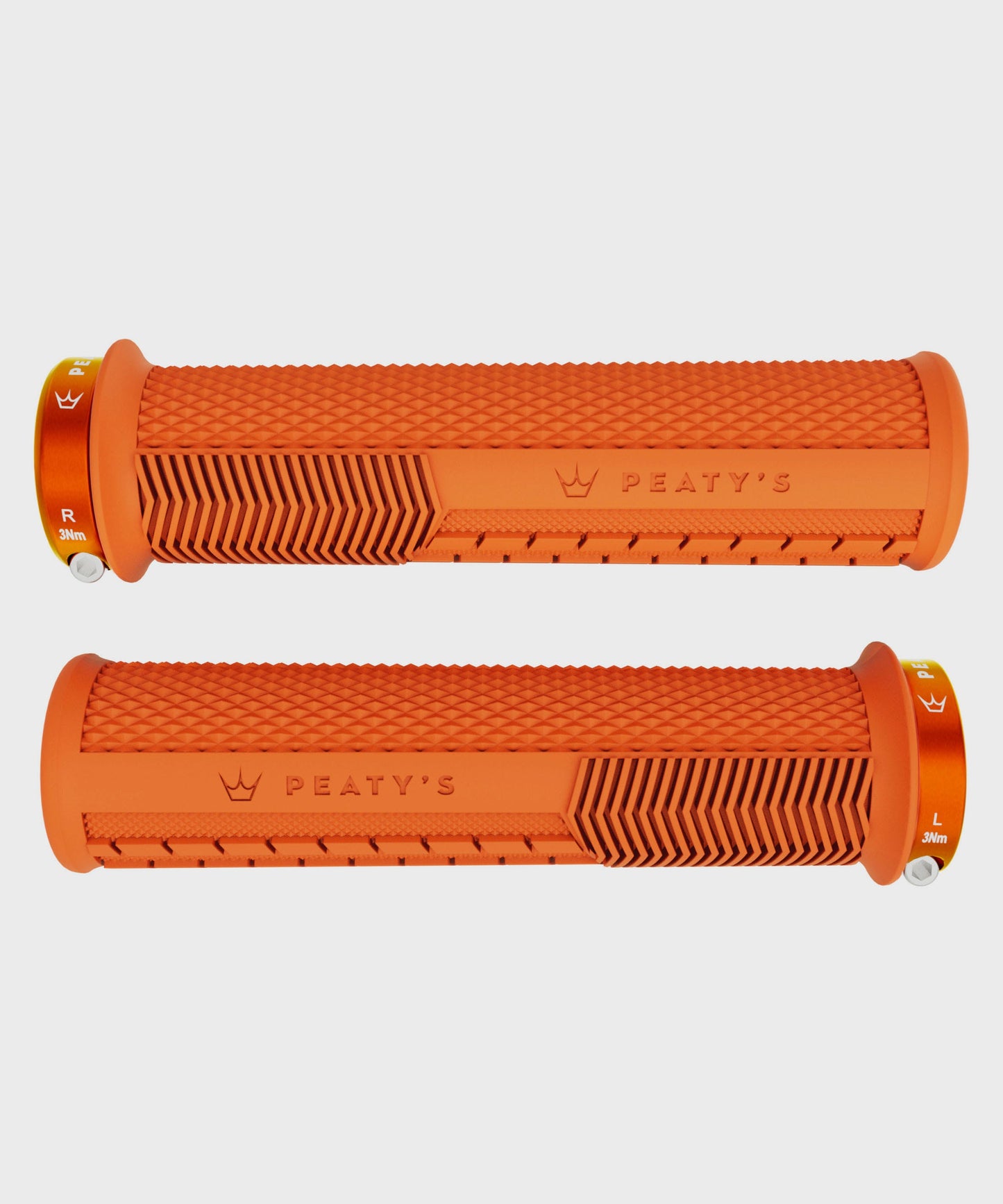 Peaty's Monarch Knurl Bike Handlebar Grips Lock-On