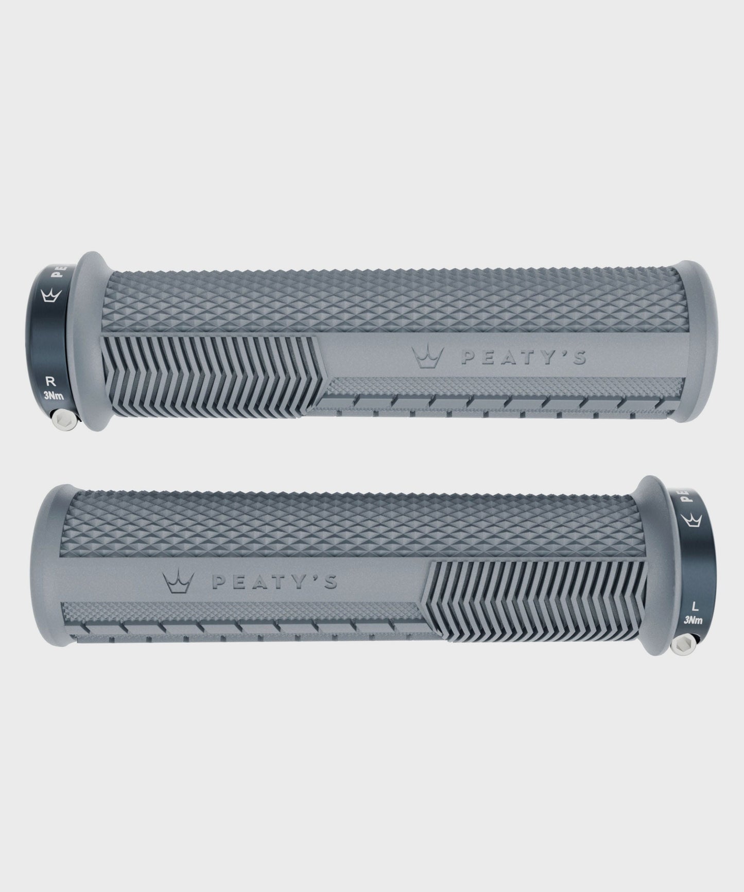 Peaty's Monarch Knurl Bike Handlebar Grips Lock-On