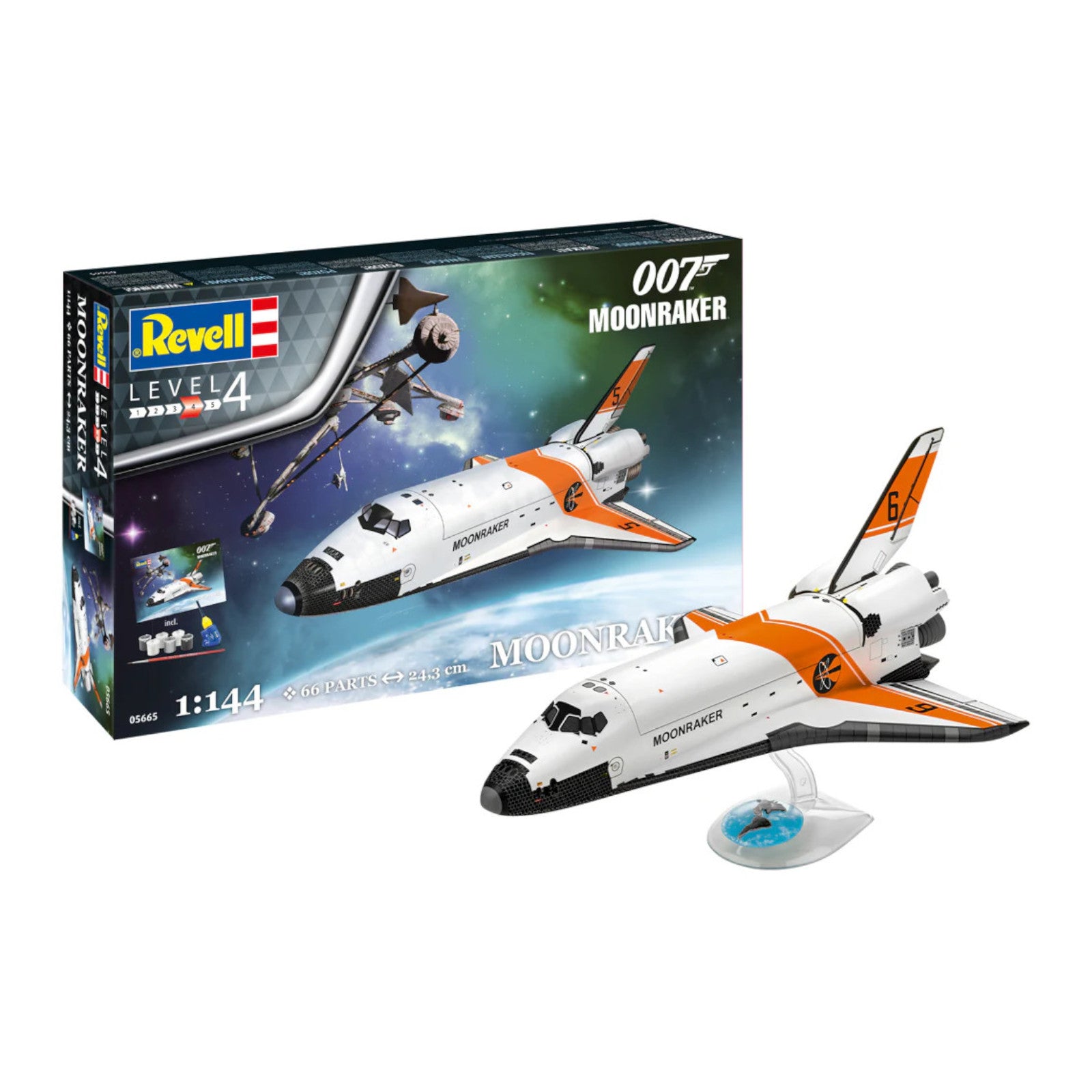 Revell 007 Moonraker Space Shuttle Spacecraft Model Kit Alternate 1