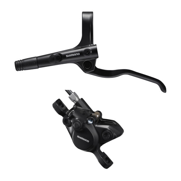 Shimano Shimano Rear Left Bled Brake Lever/Post Mount Caliper BR-MT200/BL-MT200 Black Left Hydraulic Disc Bike Brake Lever