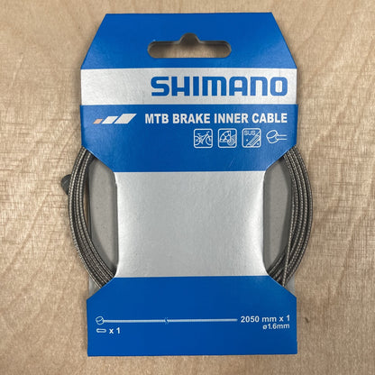 Shimano XTR MTB Bremszug Edelstahl Einzel-Innendraht 1,6 x 2050mm