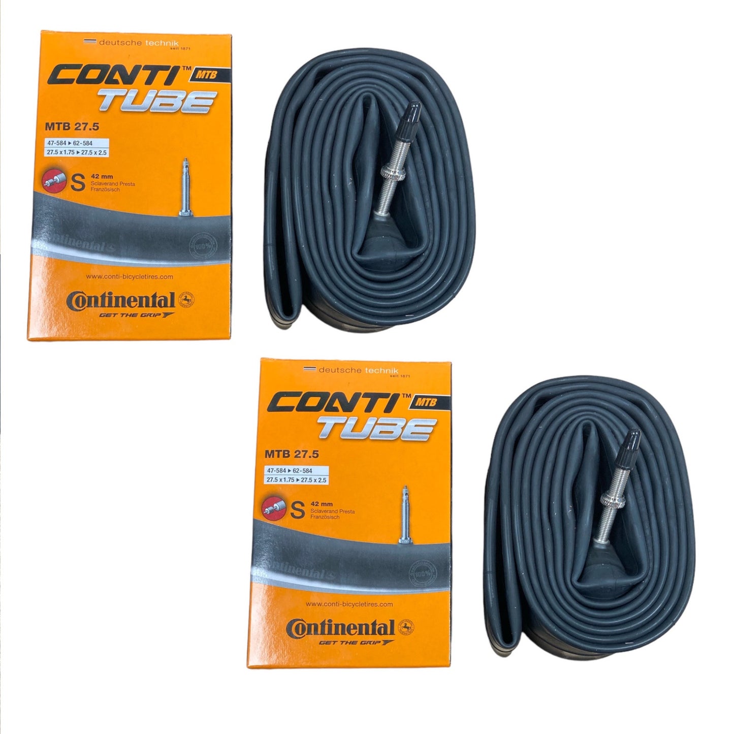 Continental MTB 27.5x1.75-2.5" 27.5 Inch Presta Valve Bike Inner Tube