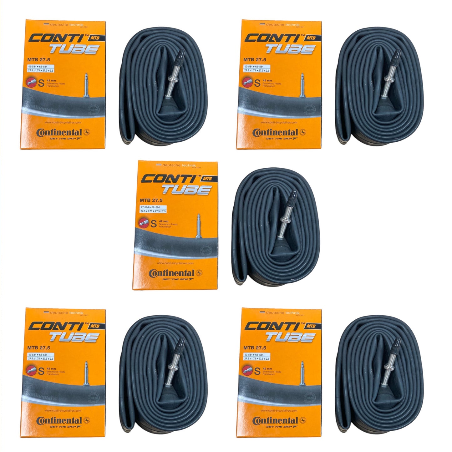 Continental MTB 27.5x1.75-2.5" 27.5 Inch Presta Valve Bike Inner Tube