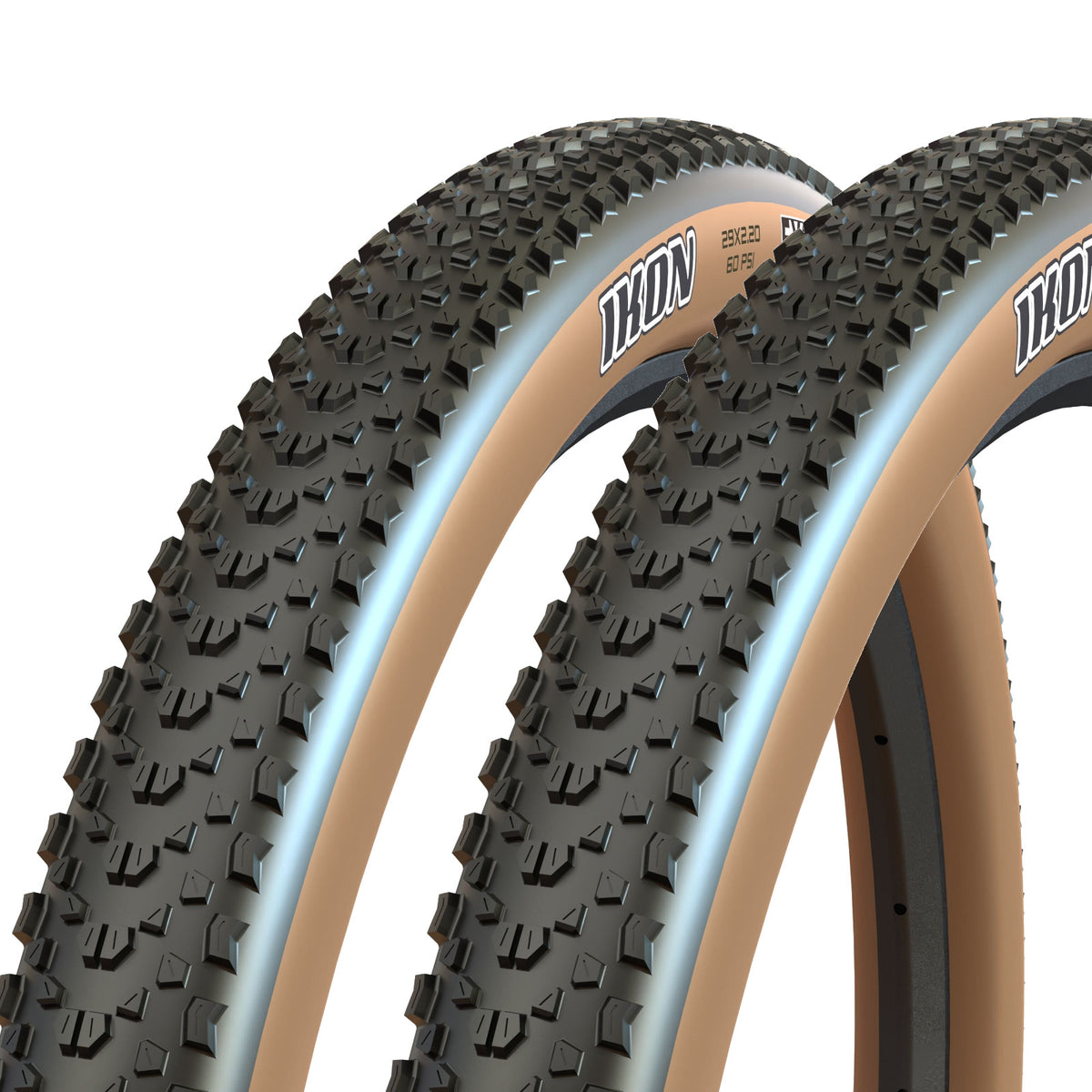 Maxxis Ikon 29 x 2.20 60 TPI Folding Dual Compound EXO Tanwall 29 Inch Bike Tyre
