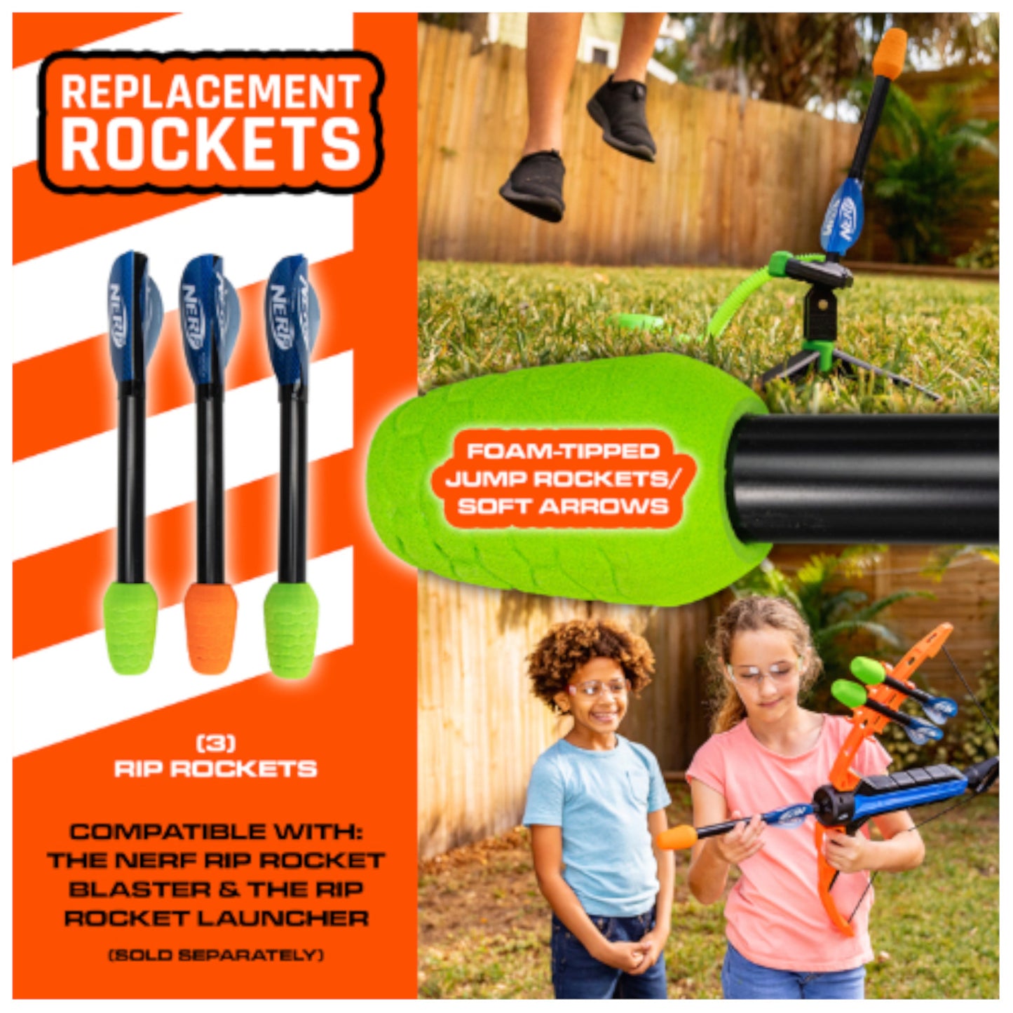 Nerf Universal Rip Rockets Indoor Toy Alternate 2
