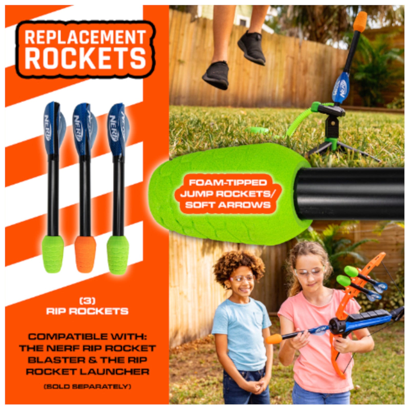 Nerf Universal Rip Rockets Indoor Toy Alternate 2
