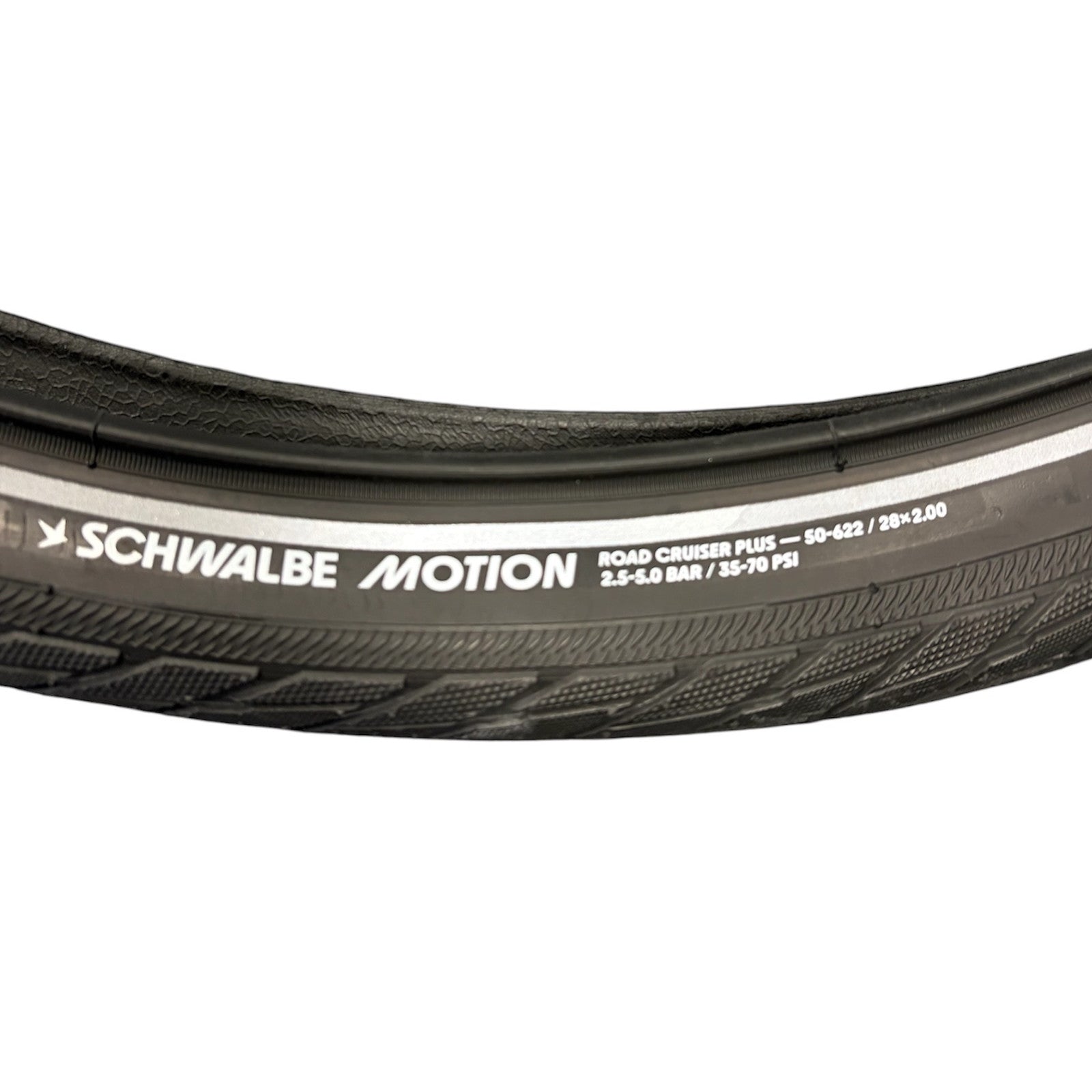 Schwalbe Motion Road Cruiser Plus 28 x 2.0 Green TwinSkin Wired 29er 28 Inch Bike Tyre Reflective Alternate 2