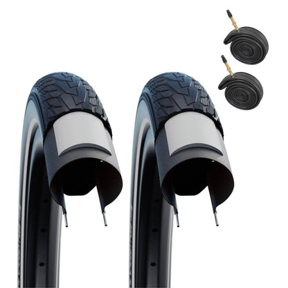 Schwalbe Motion Road Cruiser Plus (29er) 28 x 2.0 Green TwinSkin Wired Bike Tyre Reflective