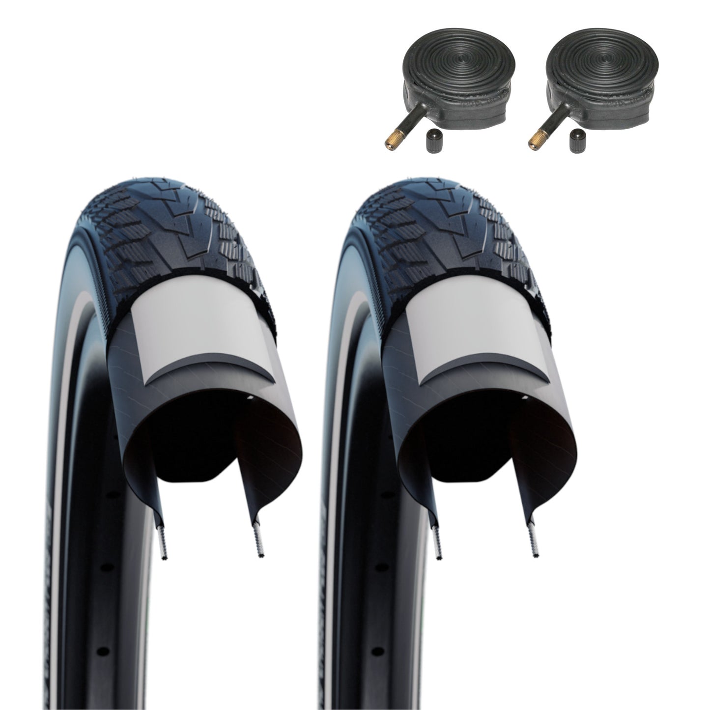 Schwalbe Motion Road Cruiser Plus (29er) 28 x 2.0 Green TwinSkin Wired Bike Tyre Reflective