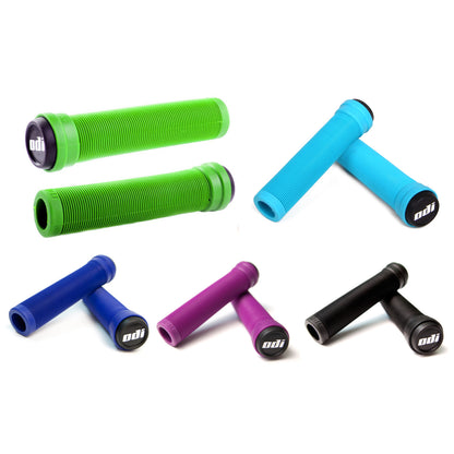 ODI Longneck Pro Soft BMX / Scooter Grips 135mm - Aqua Bike Handlebar Grips Collection