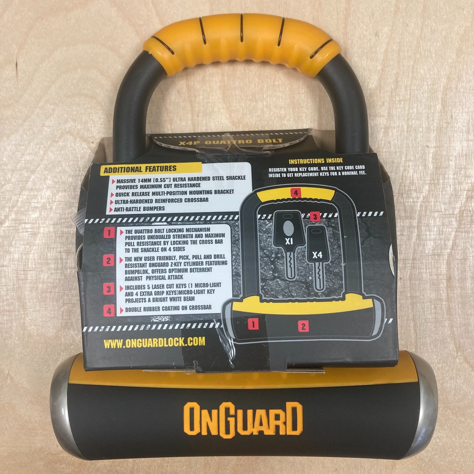 Onguard Pitbull Mini U-Lock Bike D-Lock Alternate 2