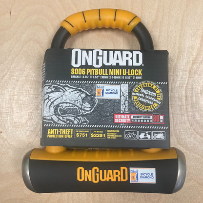 Onguard Pitbull Mini U-Lock Bike D-Lock Alternate 1
