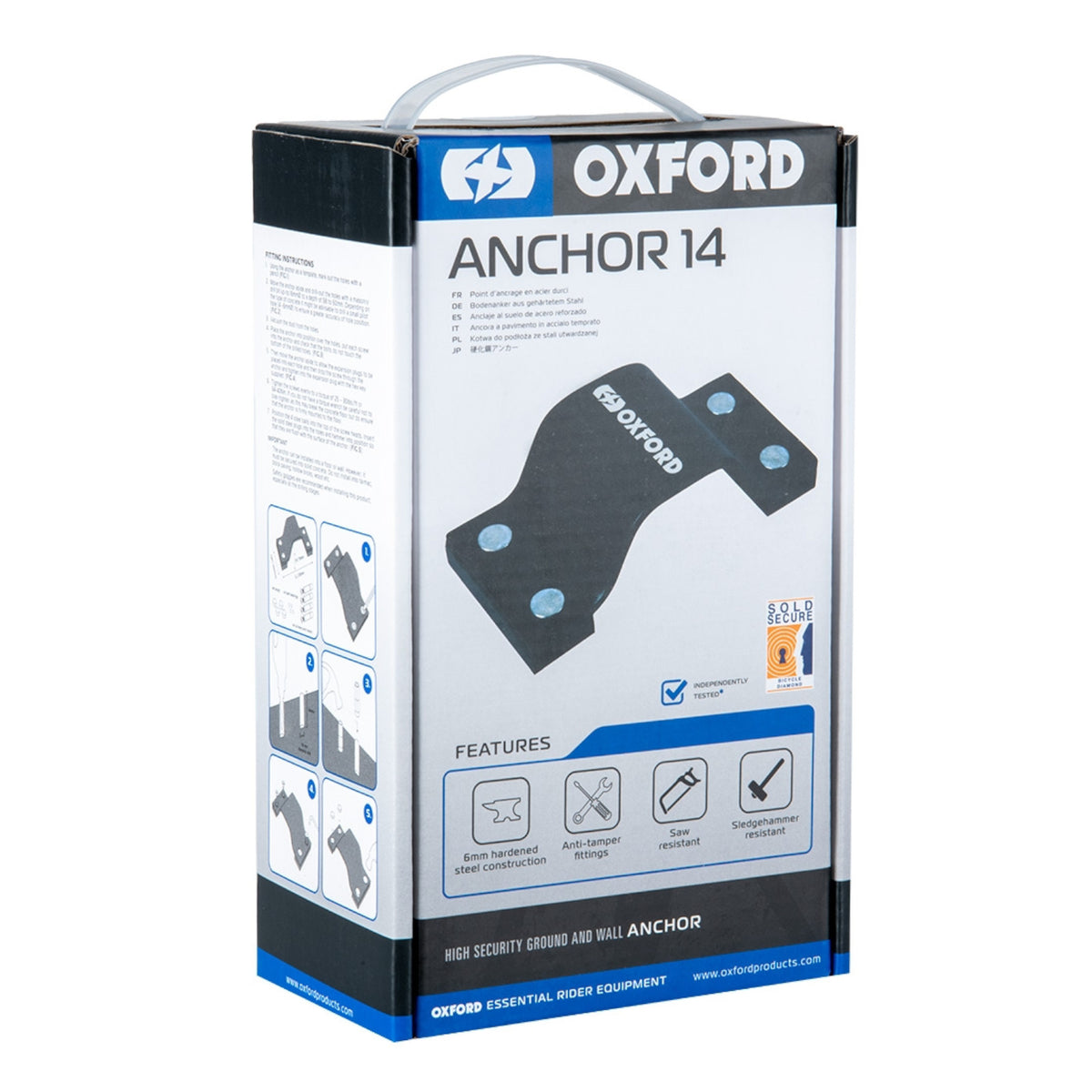 Oxford Anchor14 Ground & Wall Anchor Kit Bike Lock Anchor Alternate 3