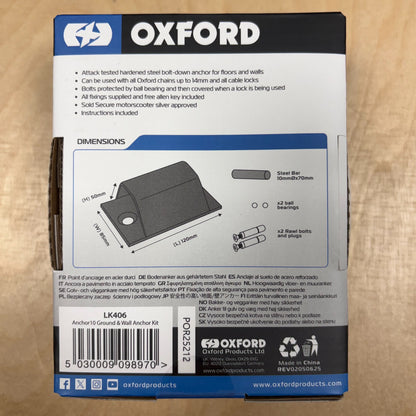 Oxford Anchor10 Ground & Wall Anchor Kit Bike Lock Anchor Alternate 4