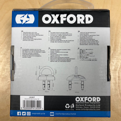 Oxford Anchor Flat 14 Ground & Wall Anchor Kit Bike Lock Anchor Alternate 6