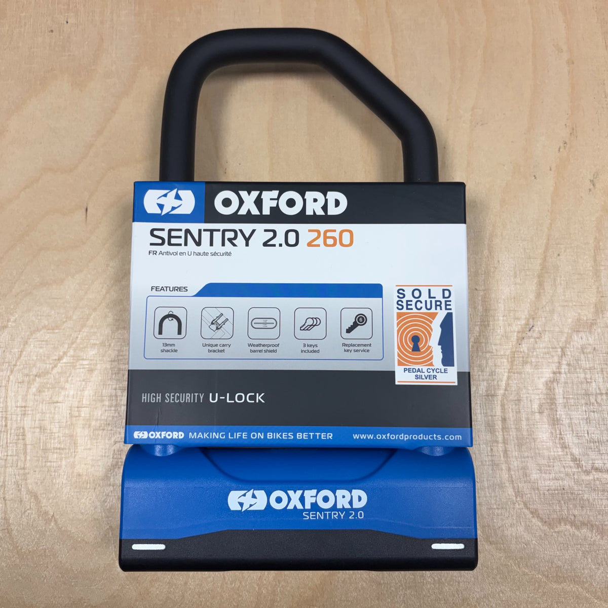 Oxford Sentry 2.0 320mm Bike D-Lock Alternate 1