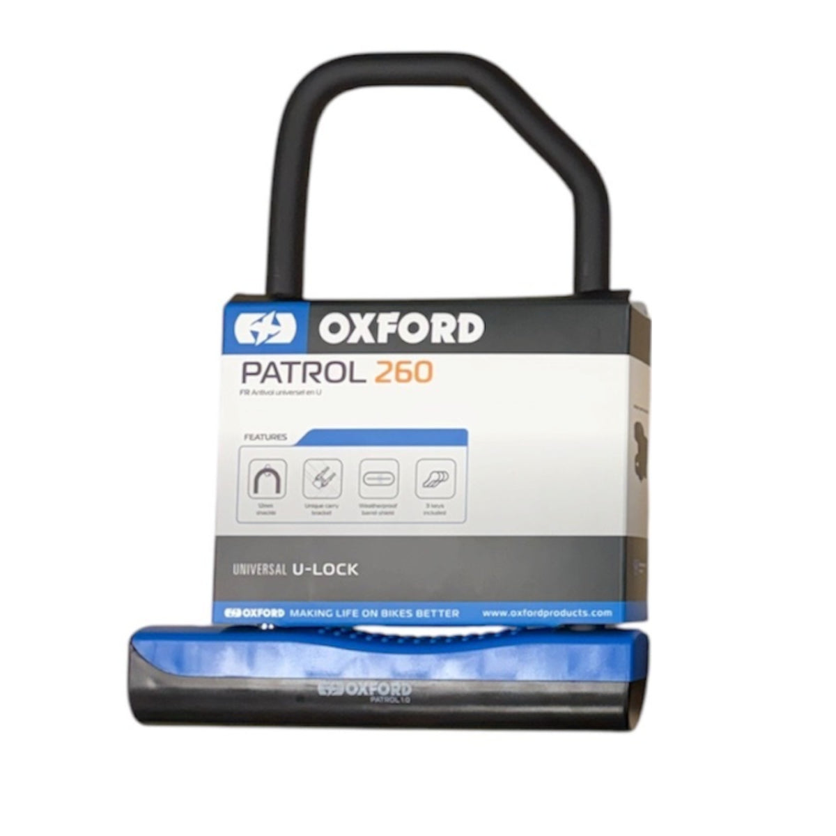 Oxford Patrol 1.0 260mm Bike D-Lock