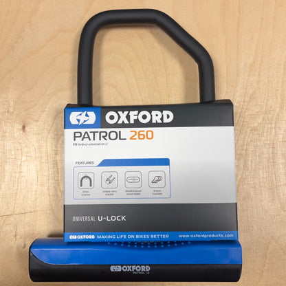 Oxford Patrol 1.0 260mm Bike D-Lock Alternate 1
