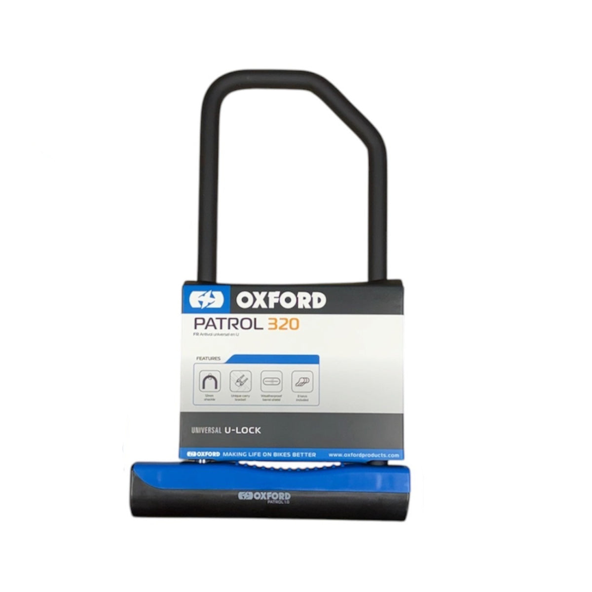 Oxford Patrol 1.0 260mm Bike D-Lock