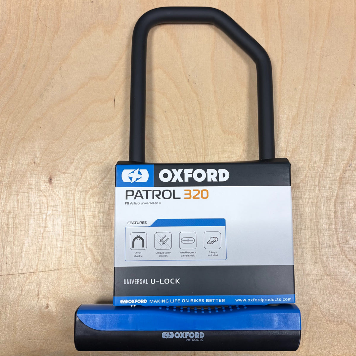 Oxford Patrol 1.0 260mm Bike D-Lock Alternate 1