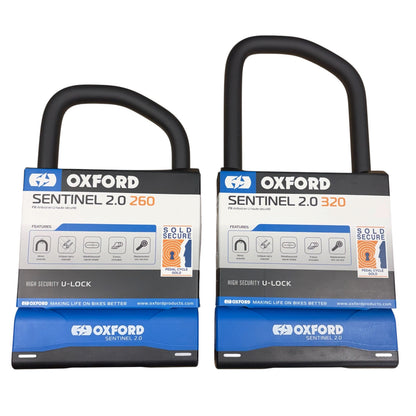 Oxford Sentinal 2.0 320mm Bike D-Lock Collection